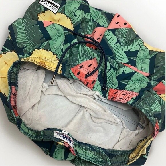 Beach Bros‎ Mens Swim Trunks Floral Medium - Picture 3 of 8